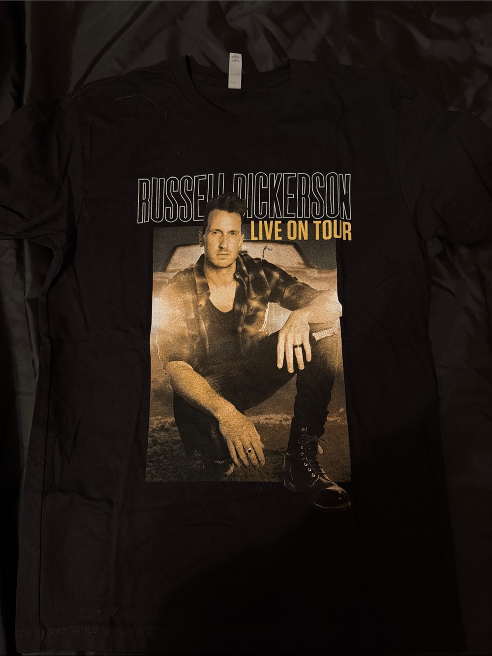 Black 'Live On Tour' Graphic Tee